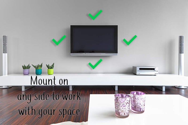Dot Genie Easy Hanging Fire TV Cube Wall Mount (Fits 1st & 2nd Gen and New 3rd Gen Fire TV Cube) | Updated for More Support | Totally Hides Cords | Improves Visibility | Quick Install - Image 4